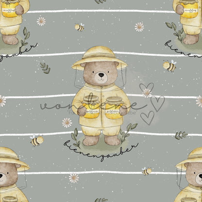 Honigbär Design Digital inkl. PNG Datei (auch ohne Schriftzug möglich)