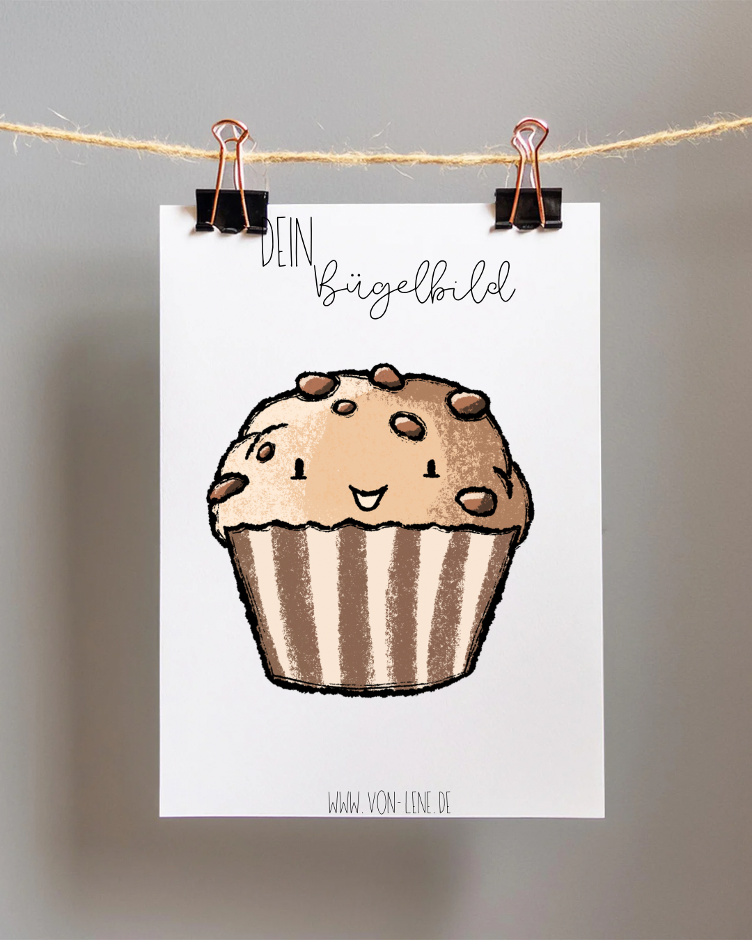 Bügelbild Muffin