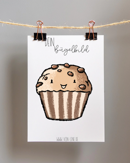 Bügelbild Muffin