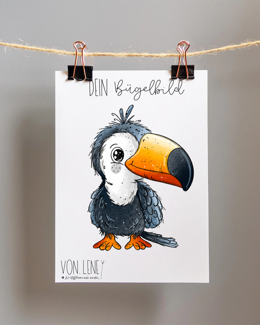 Bügelbild Tucan