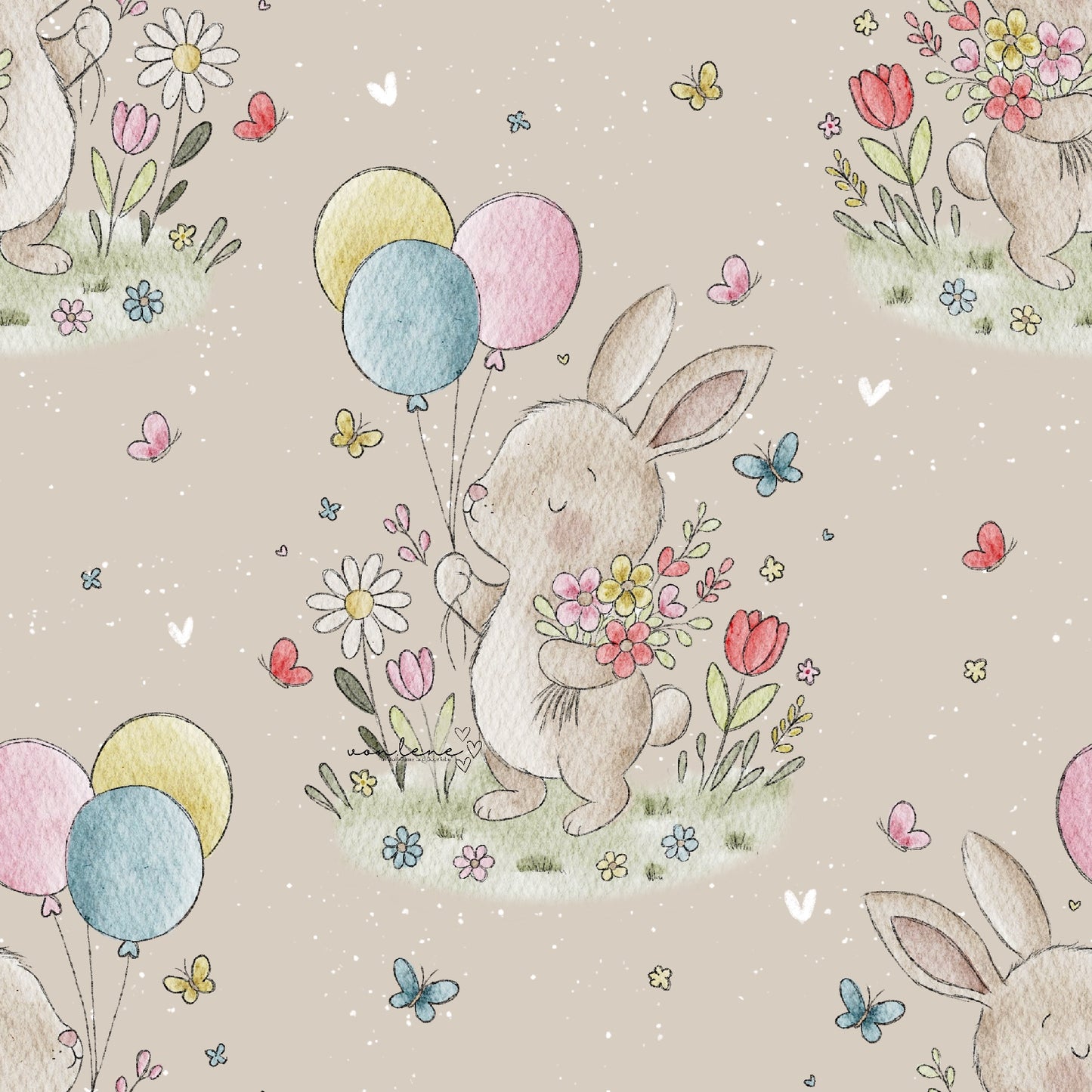 Frühlingshase digitales Design