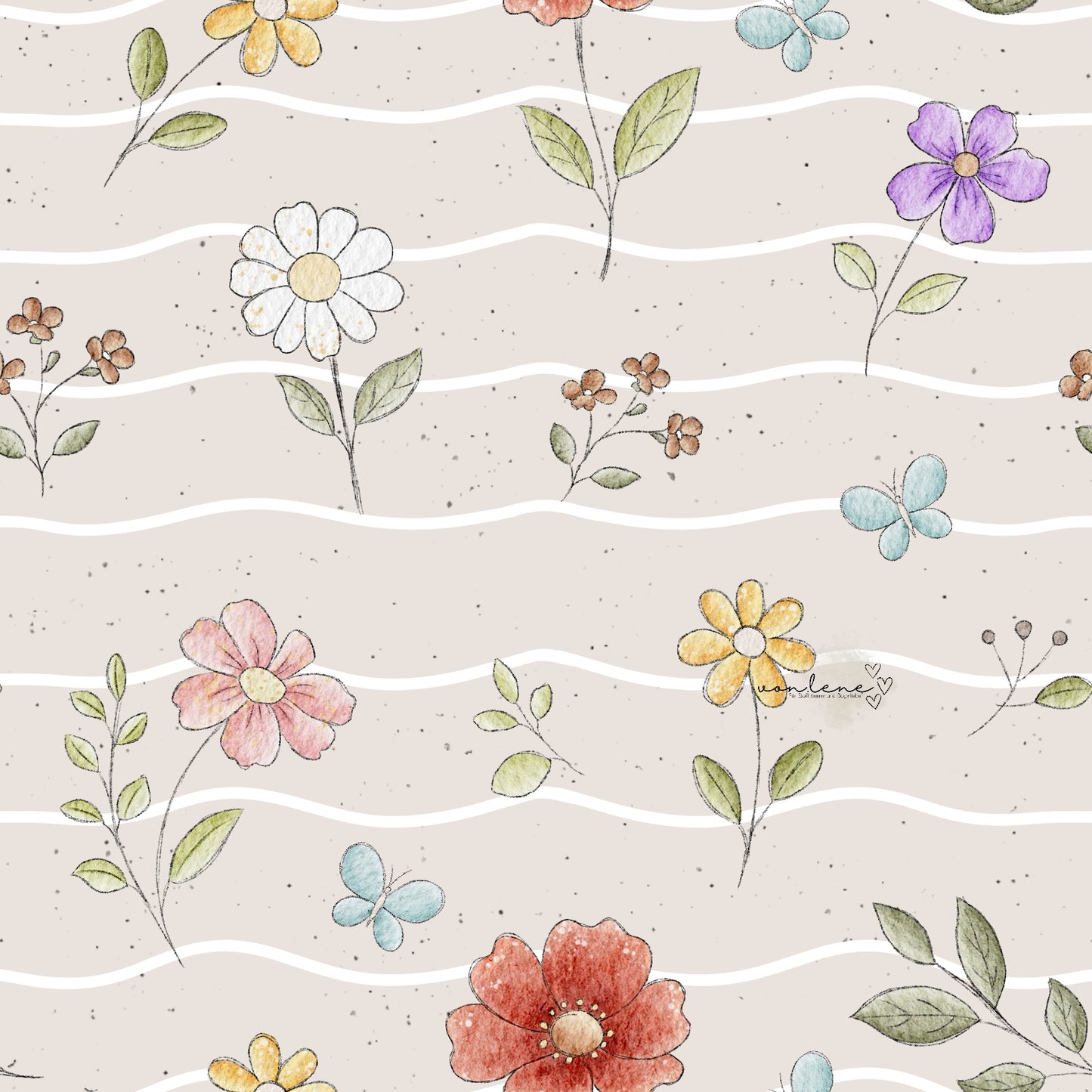 Blumenwiese digitales Design