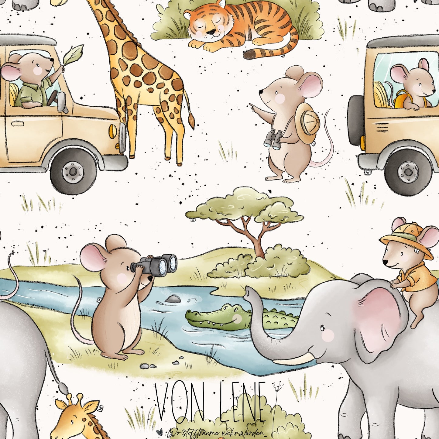 Mäuse Safari digitales Design
