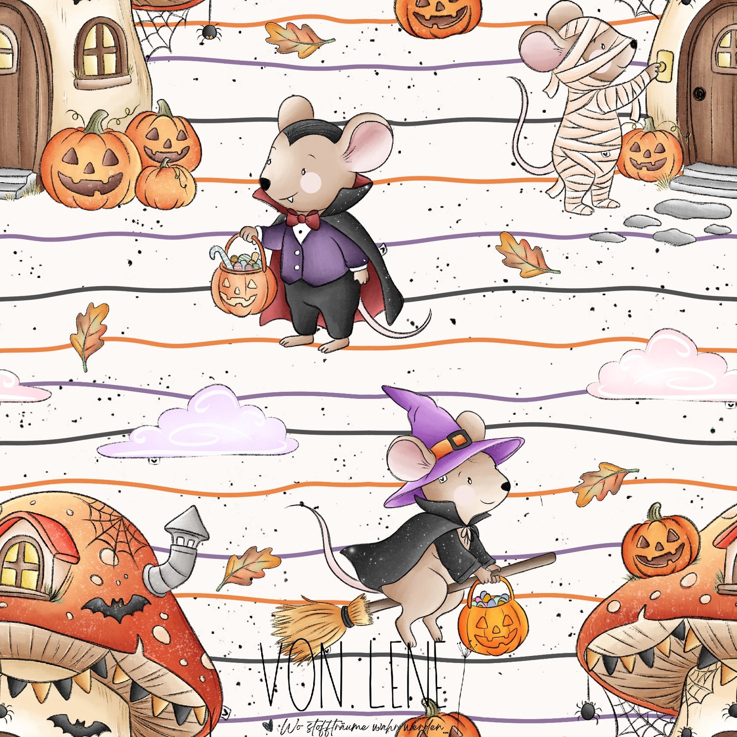 Halloweenmäuse digitales Design