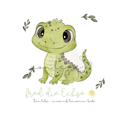 Fred die Echse Design Digital inkl. PNG Datei