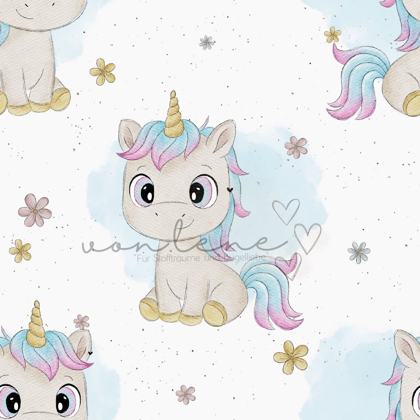 Mina das Einhorn Design Digital inkl. PNG Datei