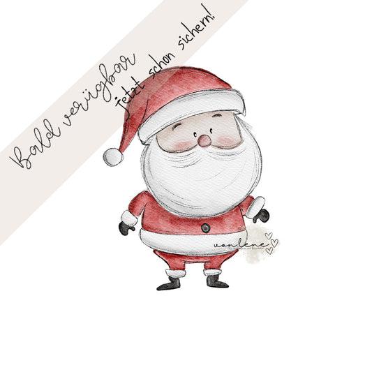 Bügelbild Santa