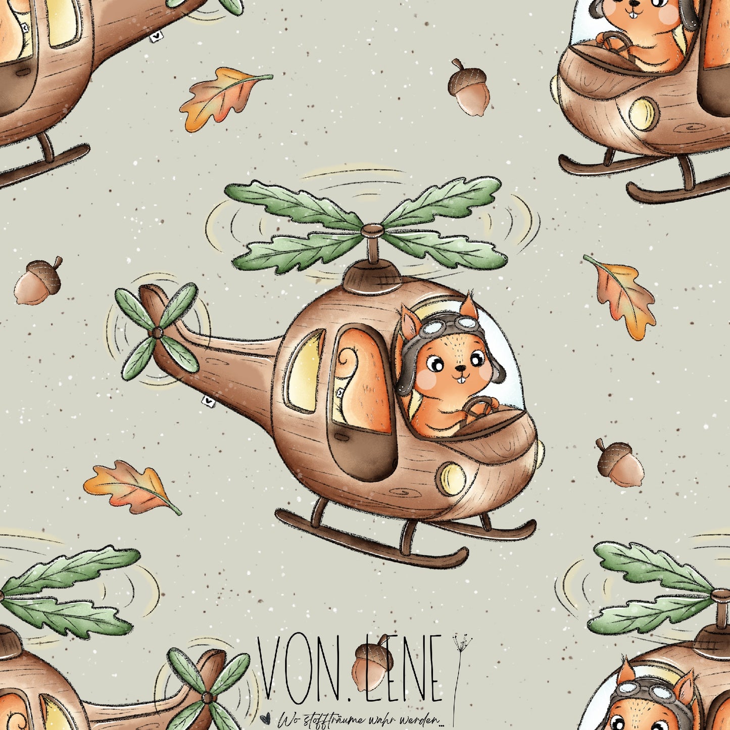Herbstflug digitales Design