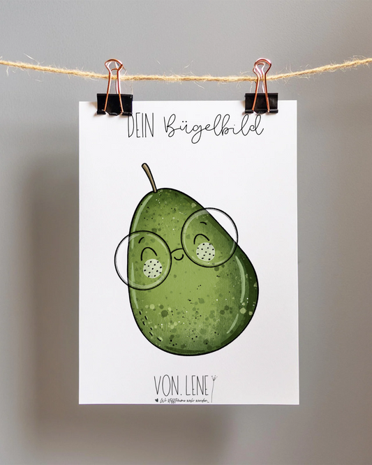 Bügelbild Avocado