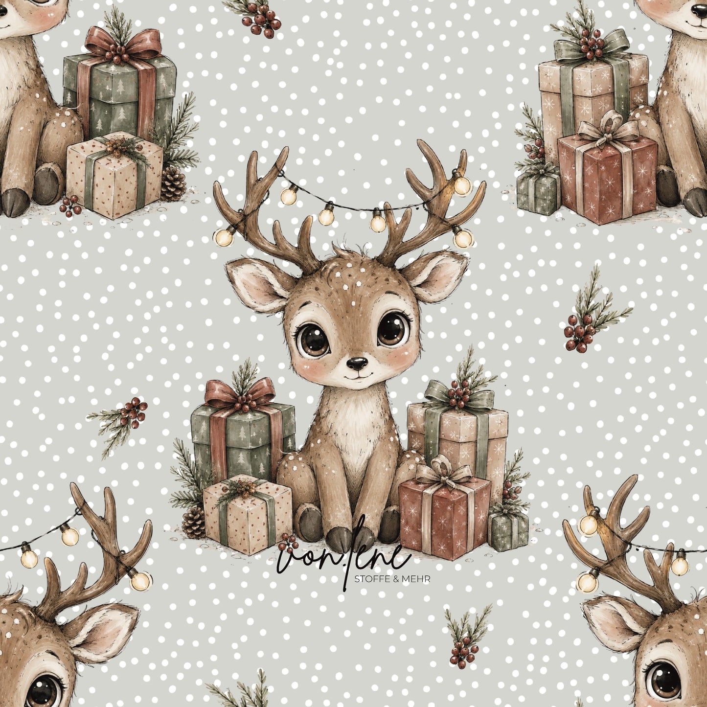 Weihnachtsreh digitales Design