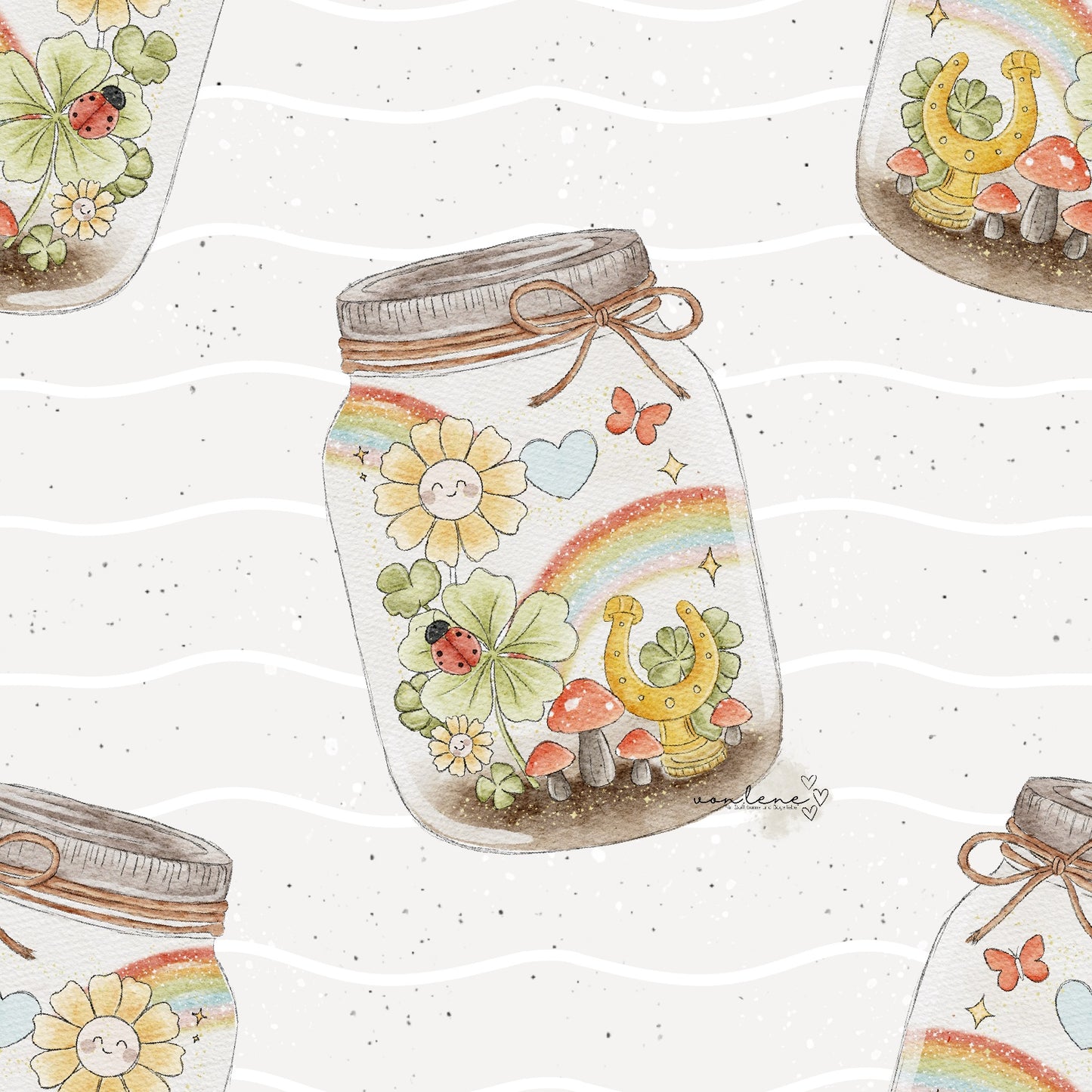 Glück im Glas digitales Design