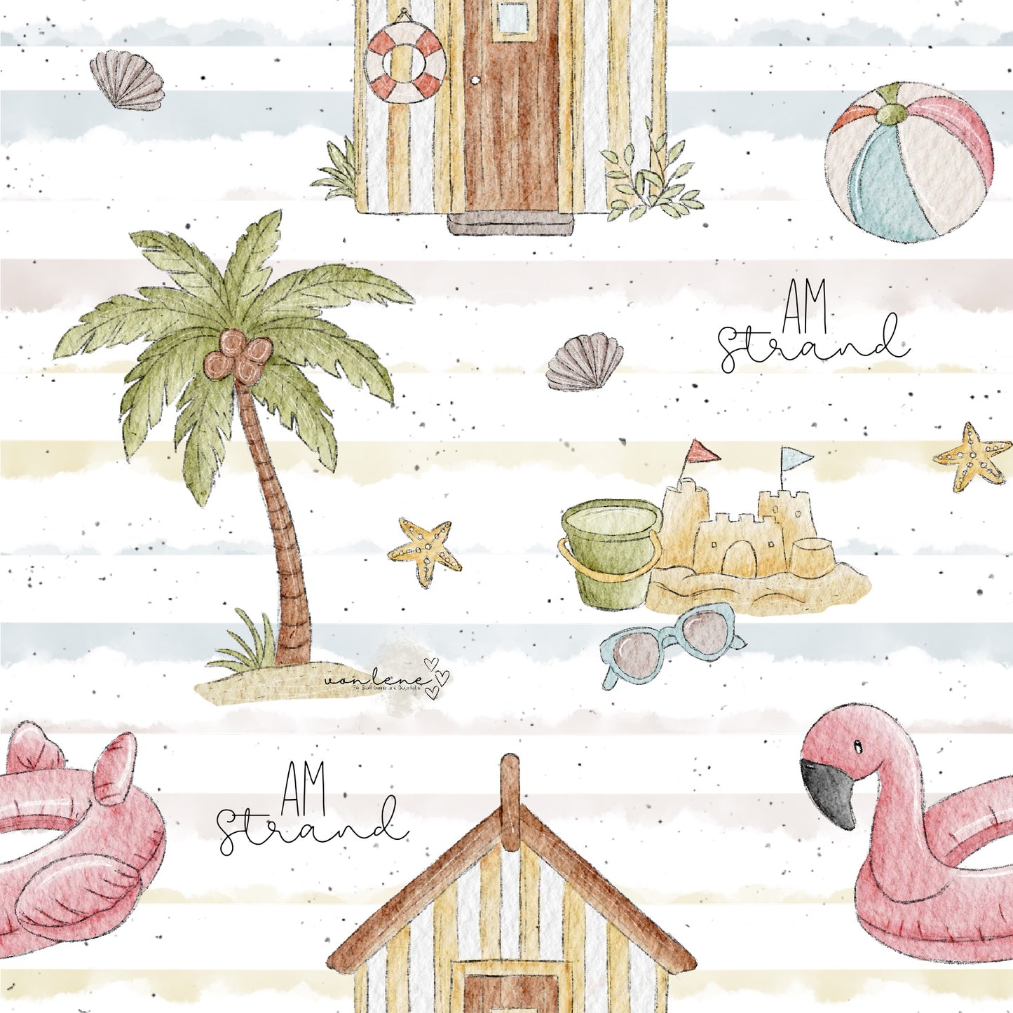 Am Strand digitales Design