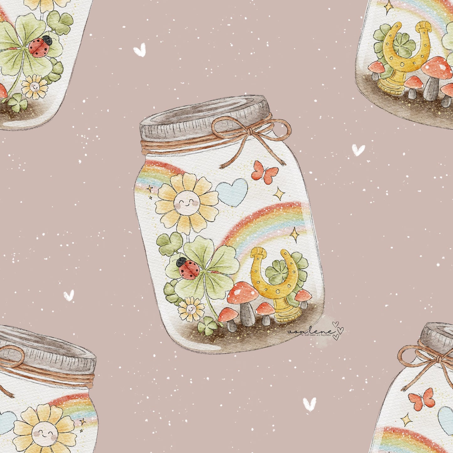 Glück im Glas digitales Design