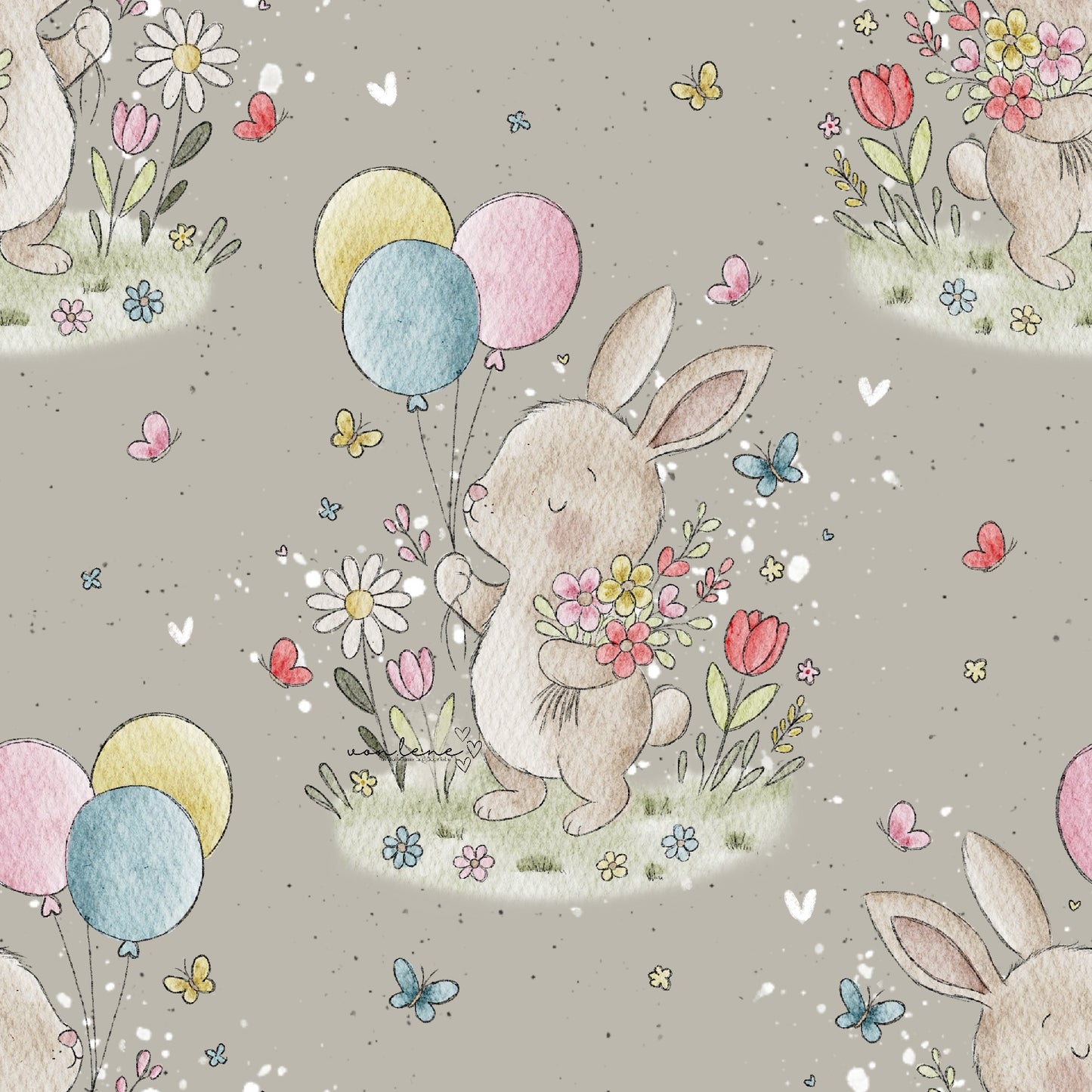 Frühlingshase digitales Design