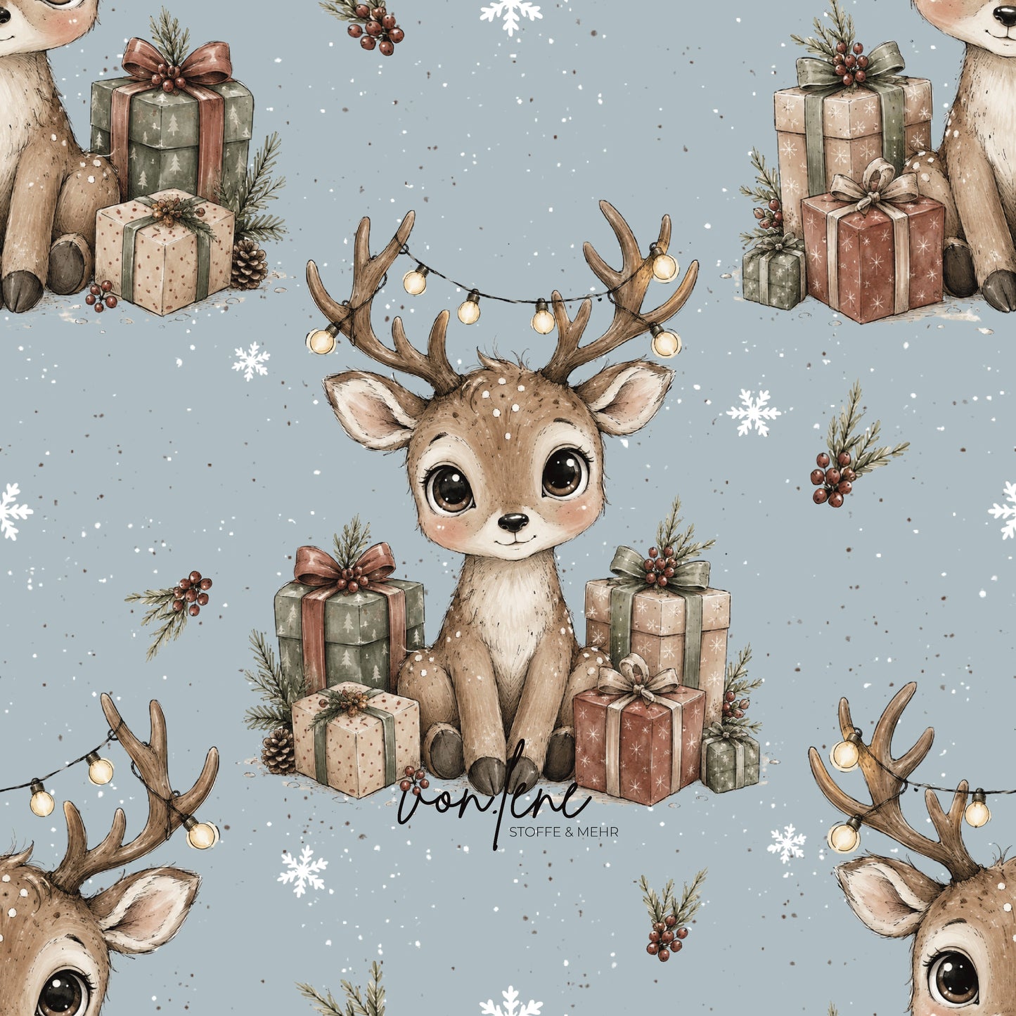 Weihnachtsreh digitales Design