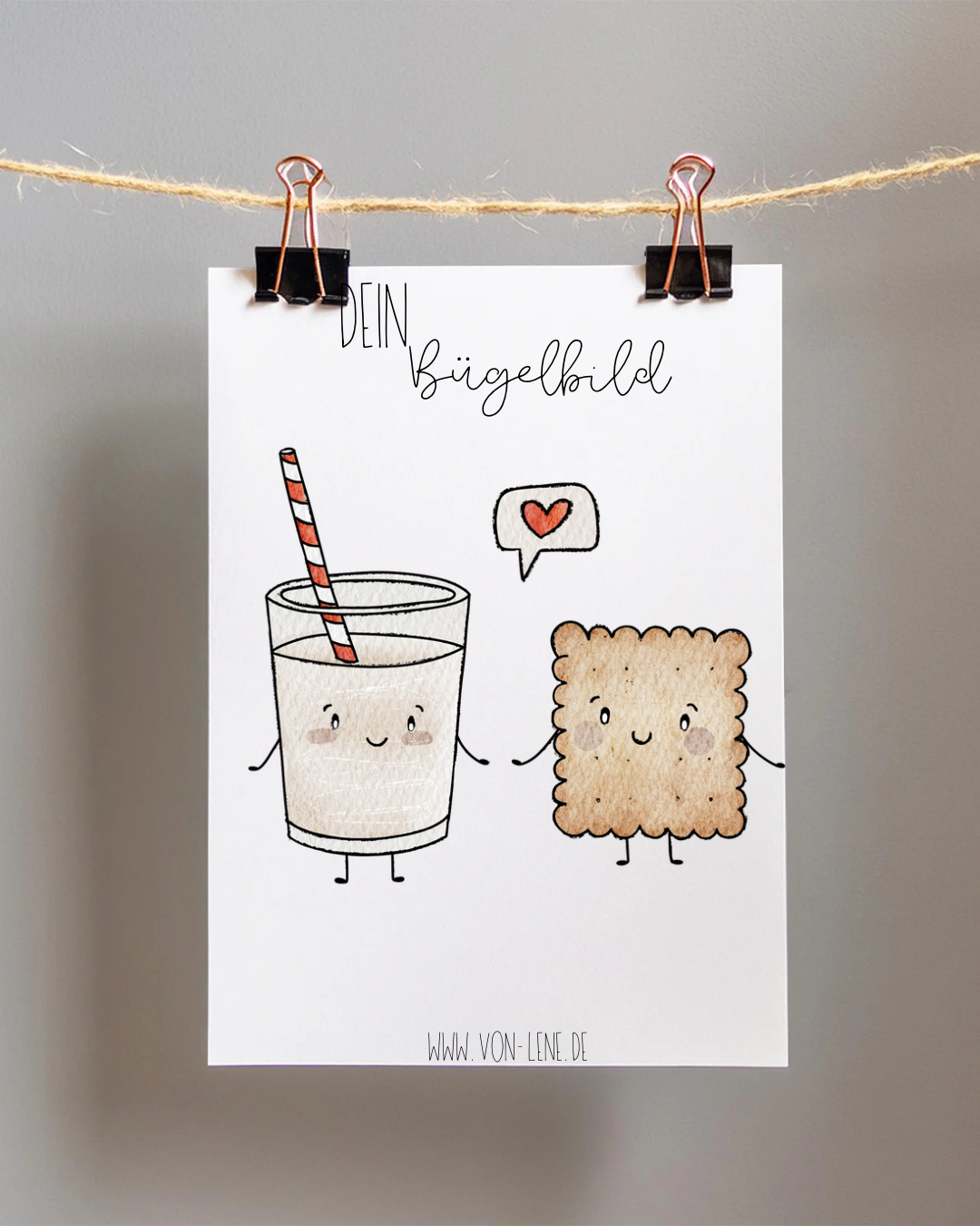 Bügelbild groß Keksfreunde