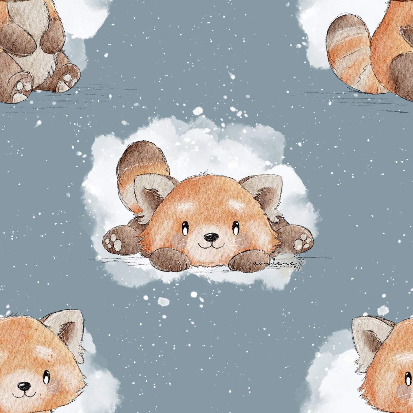 Roter Panda digitales Design