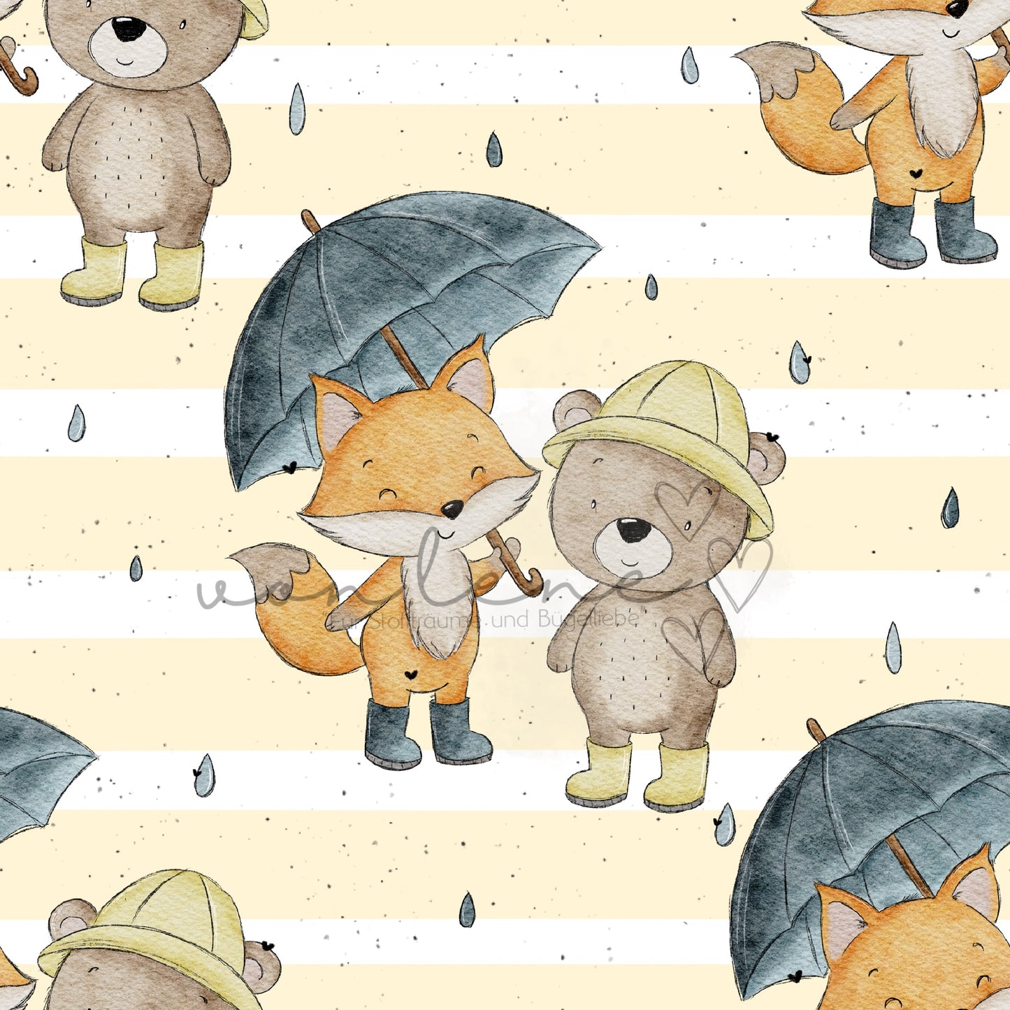 Regenfreunde Design Digital inkl. PNG Datei