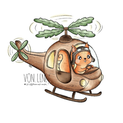 Herbstflug digitales Design