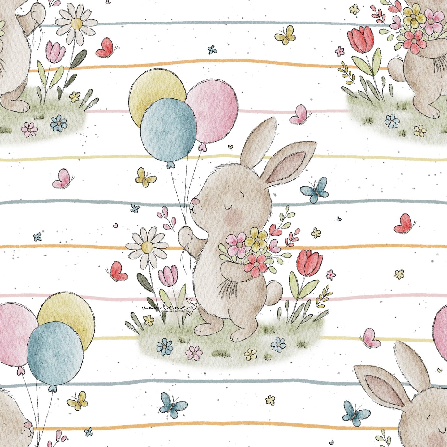 Frühlingshase digitales Design