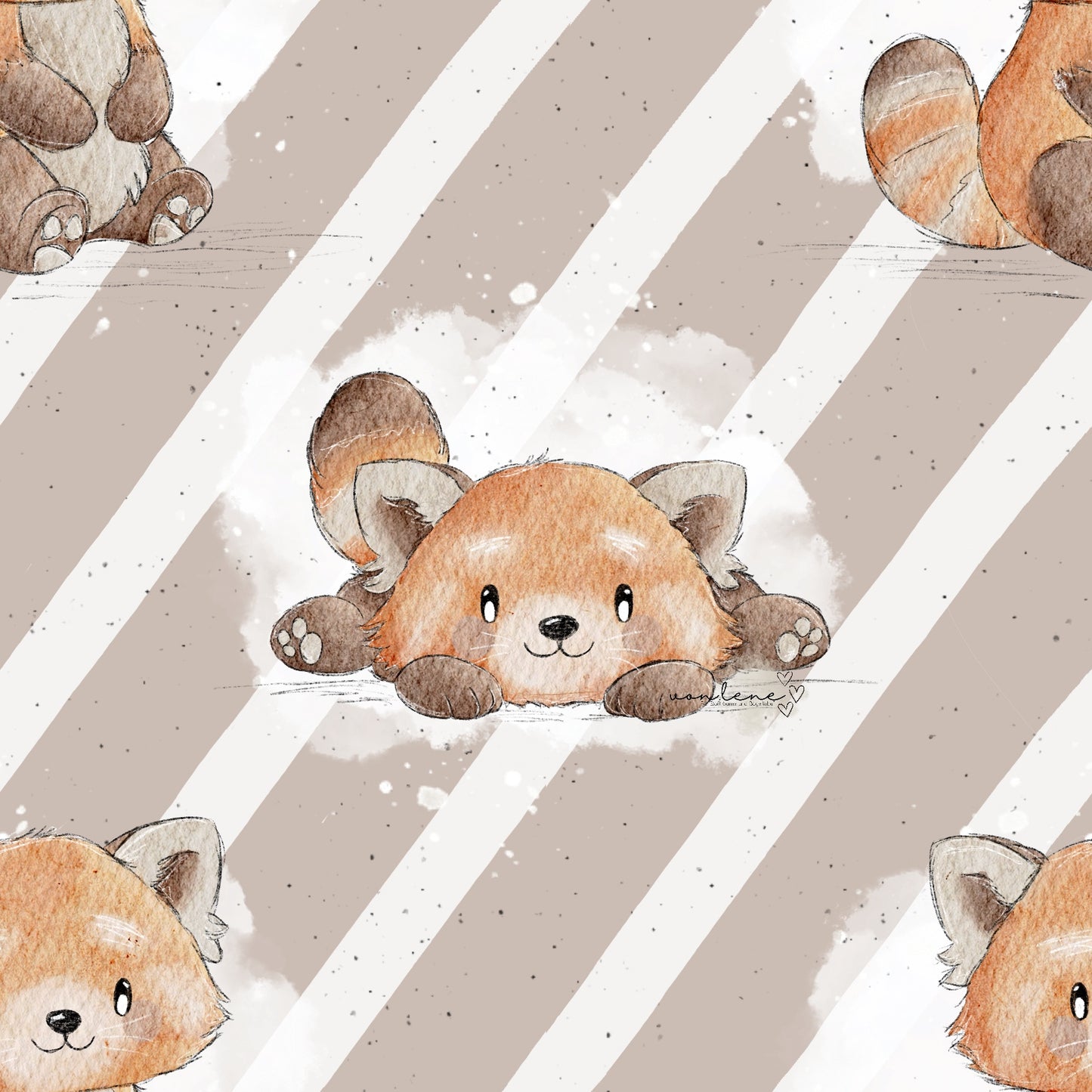 Roter Panda digitales Design