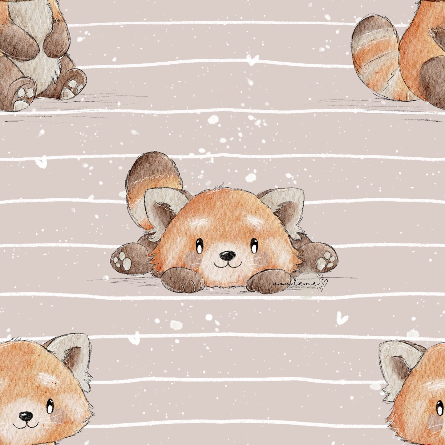 Roter Panda digitales Design