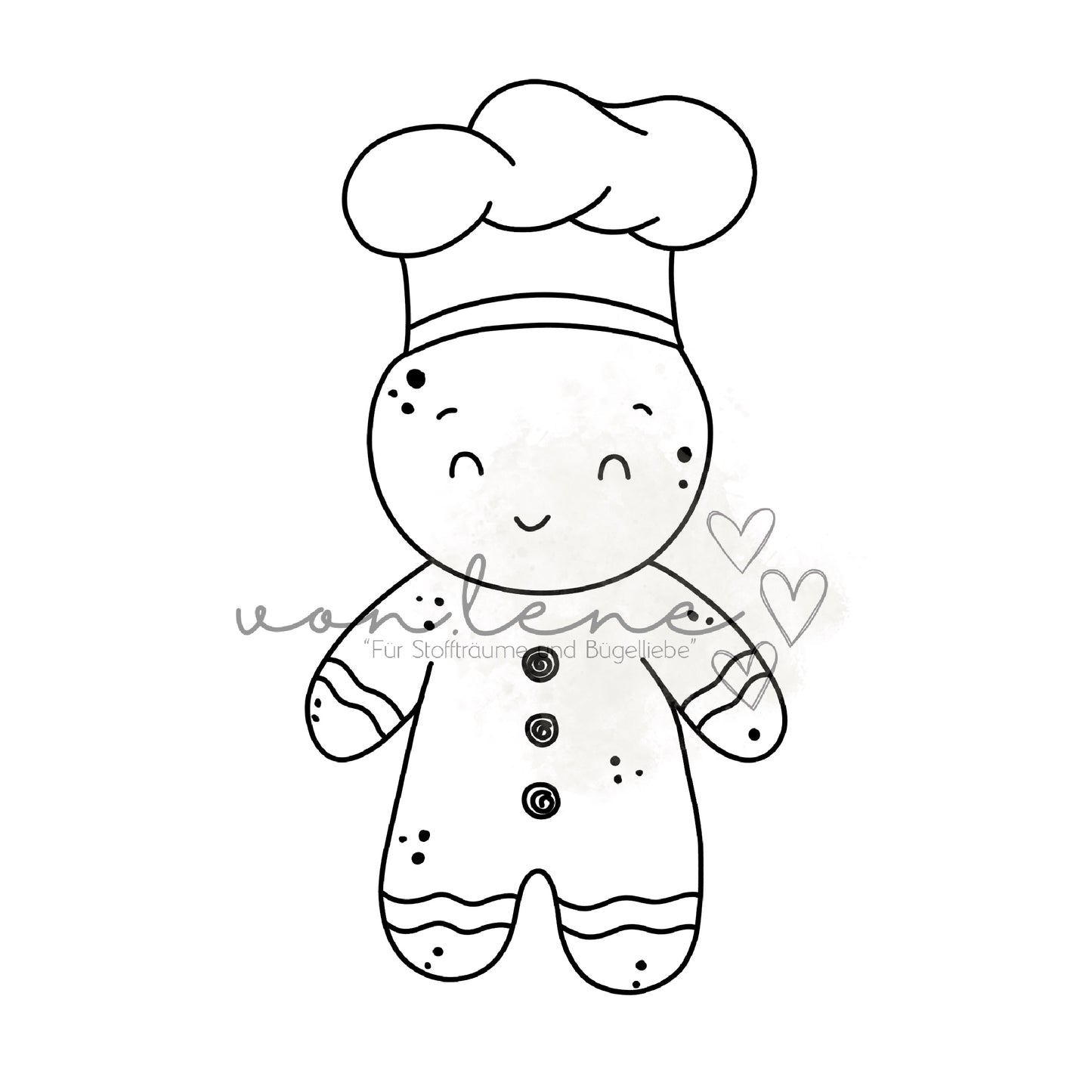 Lebkuchenjunge Outline
