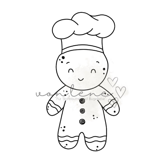 Lebkuchenjunge Outline