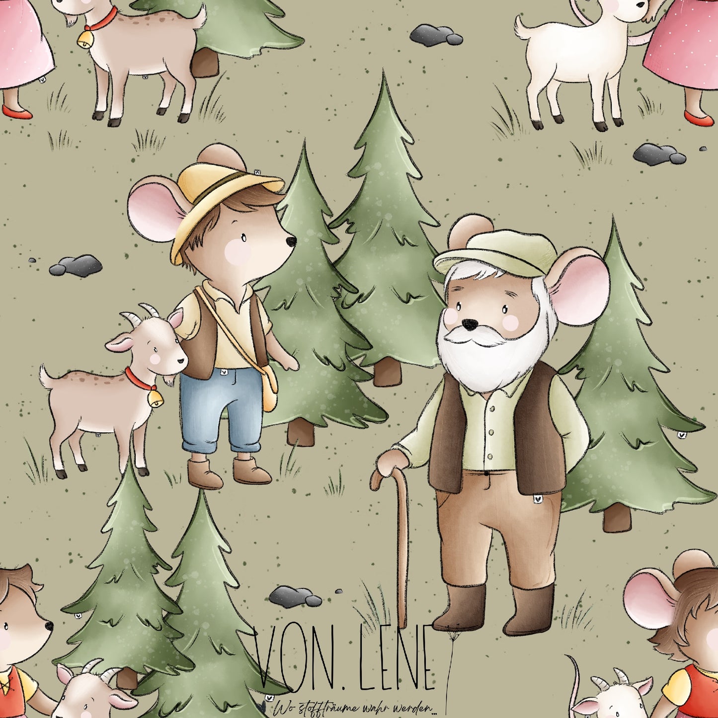 Alpenmäuse digitales Design