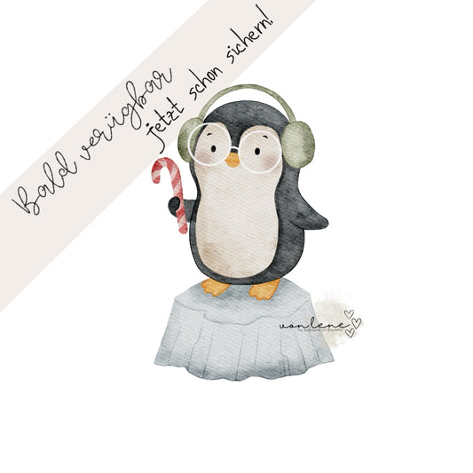 Bügelbild Pinguin