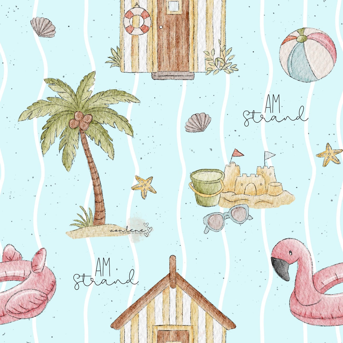 Am Strand digitales Design