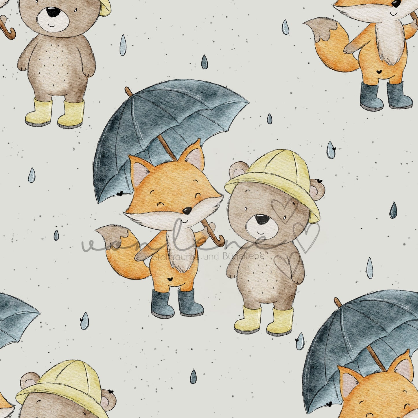 Regenfreunde Design Digital inkl. PNG Datei