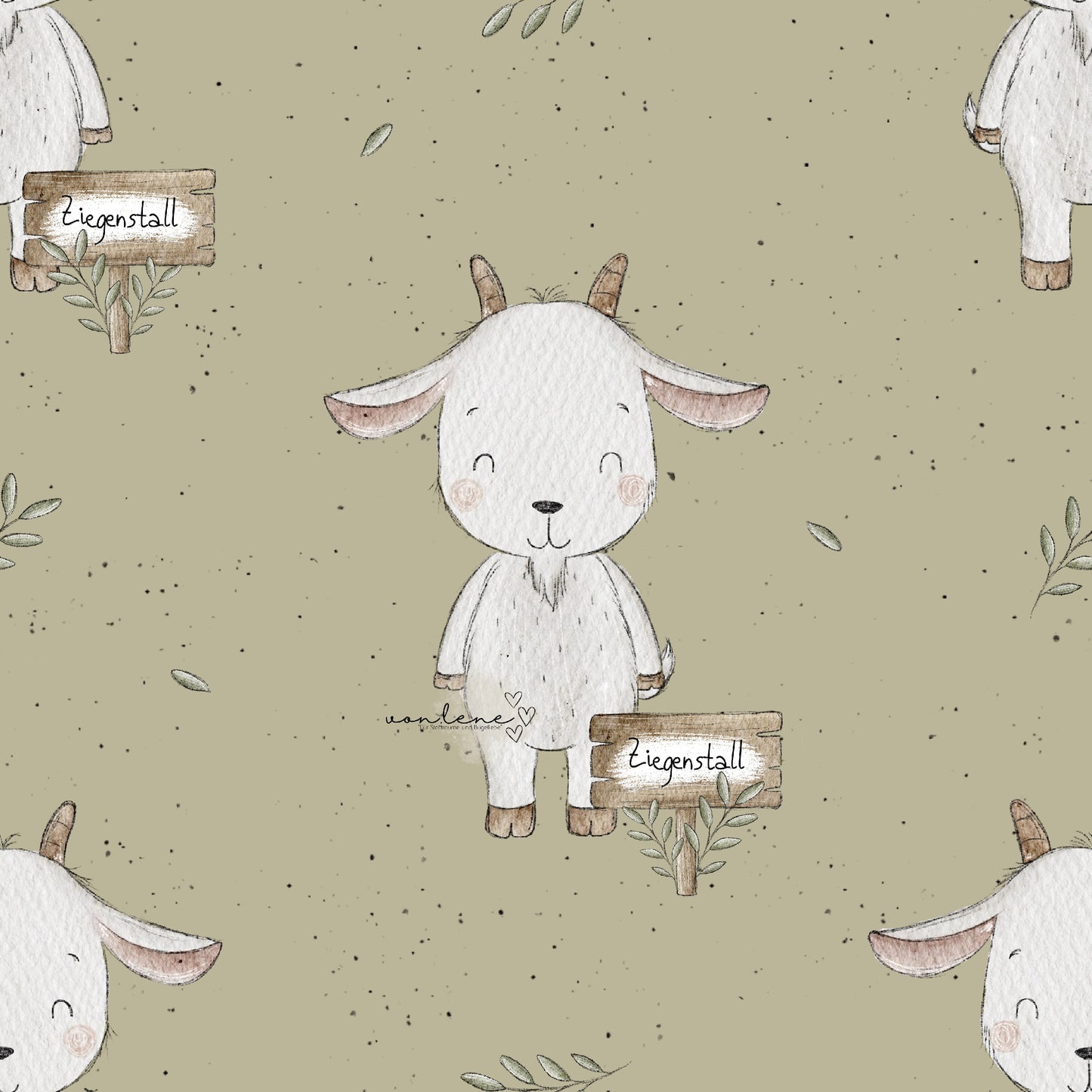 Ziegenstall digitales Design