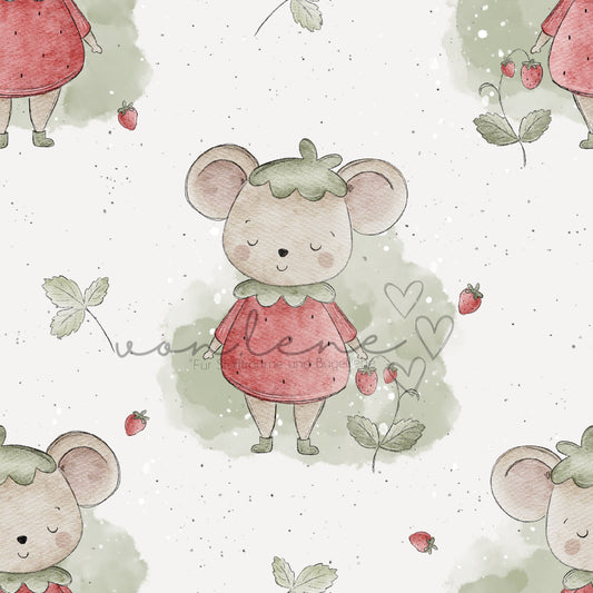 Erdbeermaus Design Digital inkl. PNG Datei