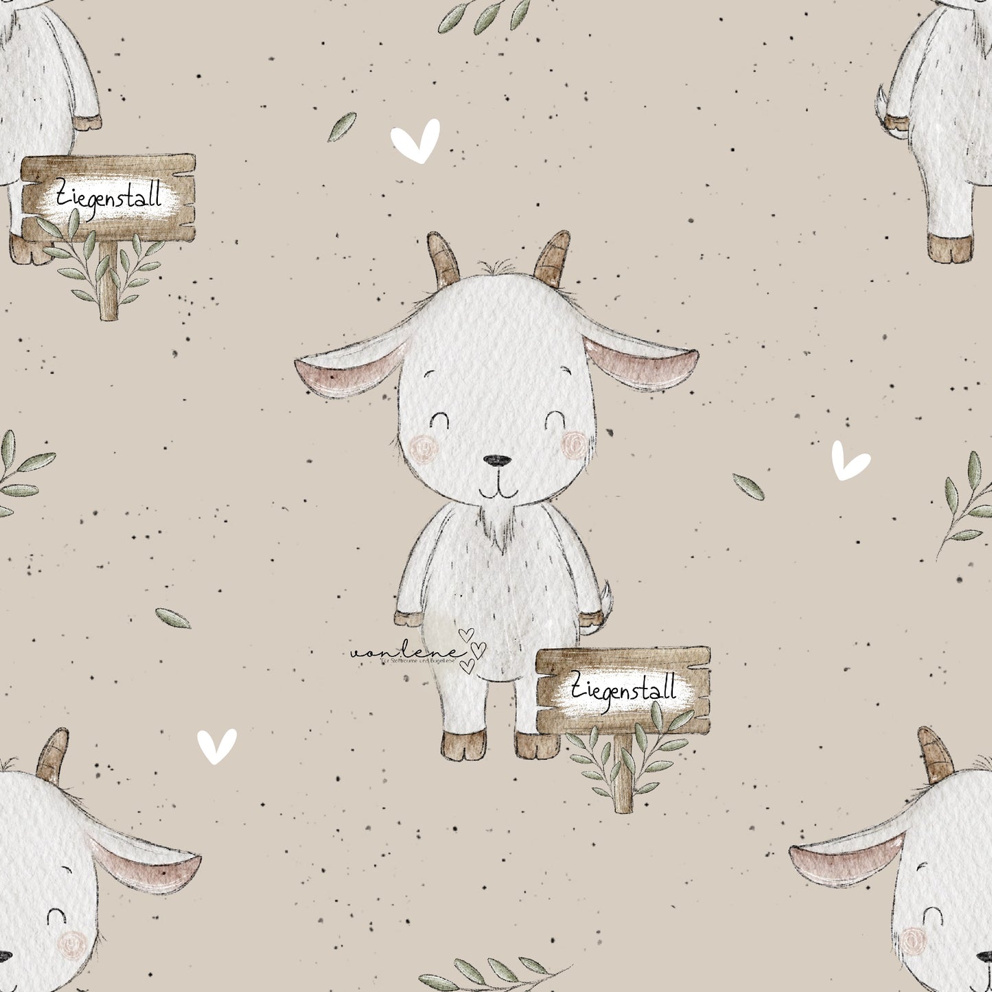 Ziegenstall digitales Design