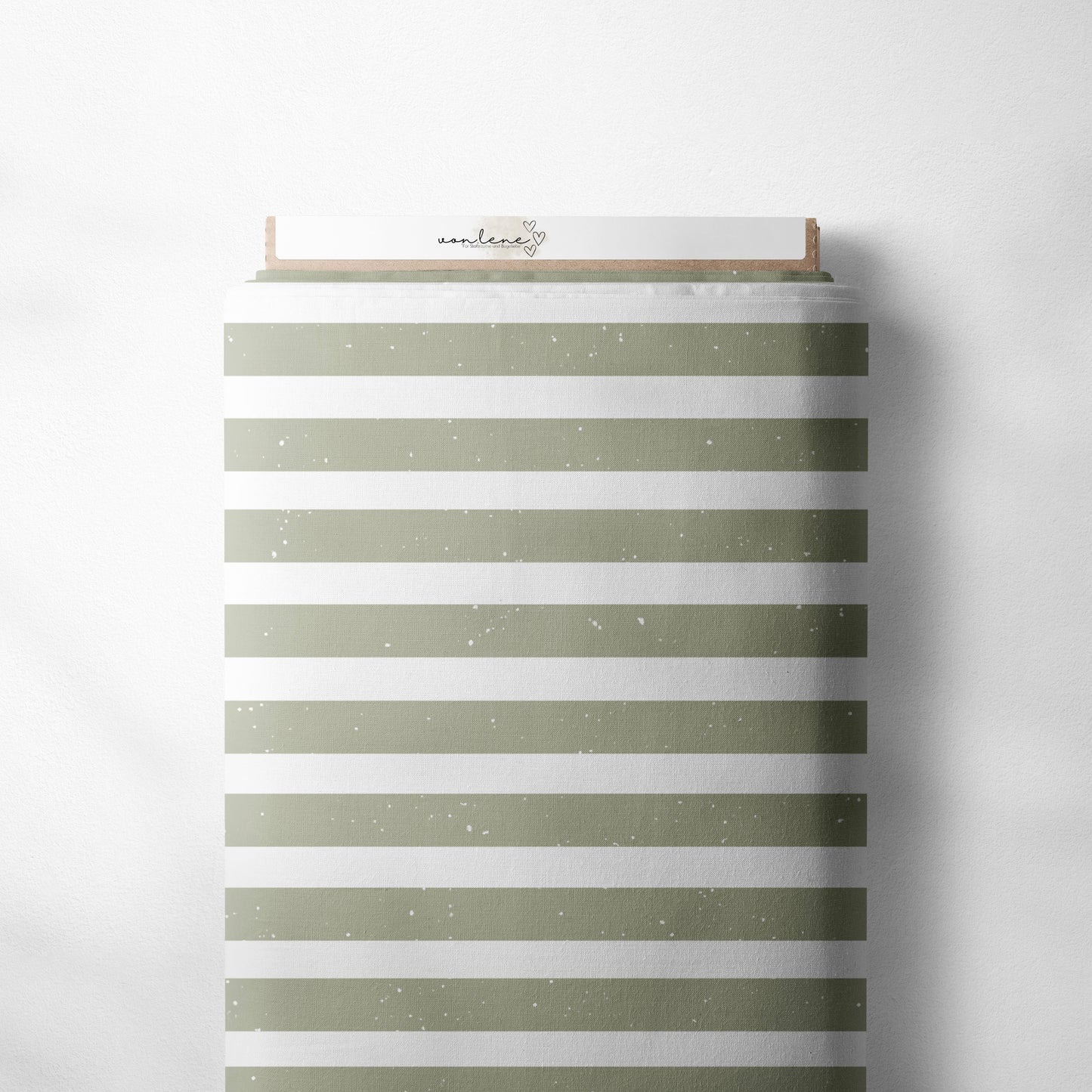 Coming Soon French Terry Streifen Armeegrün