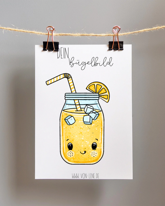 Bügelbild Limonade