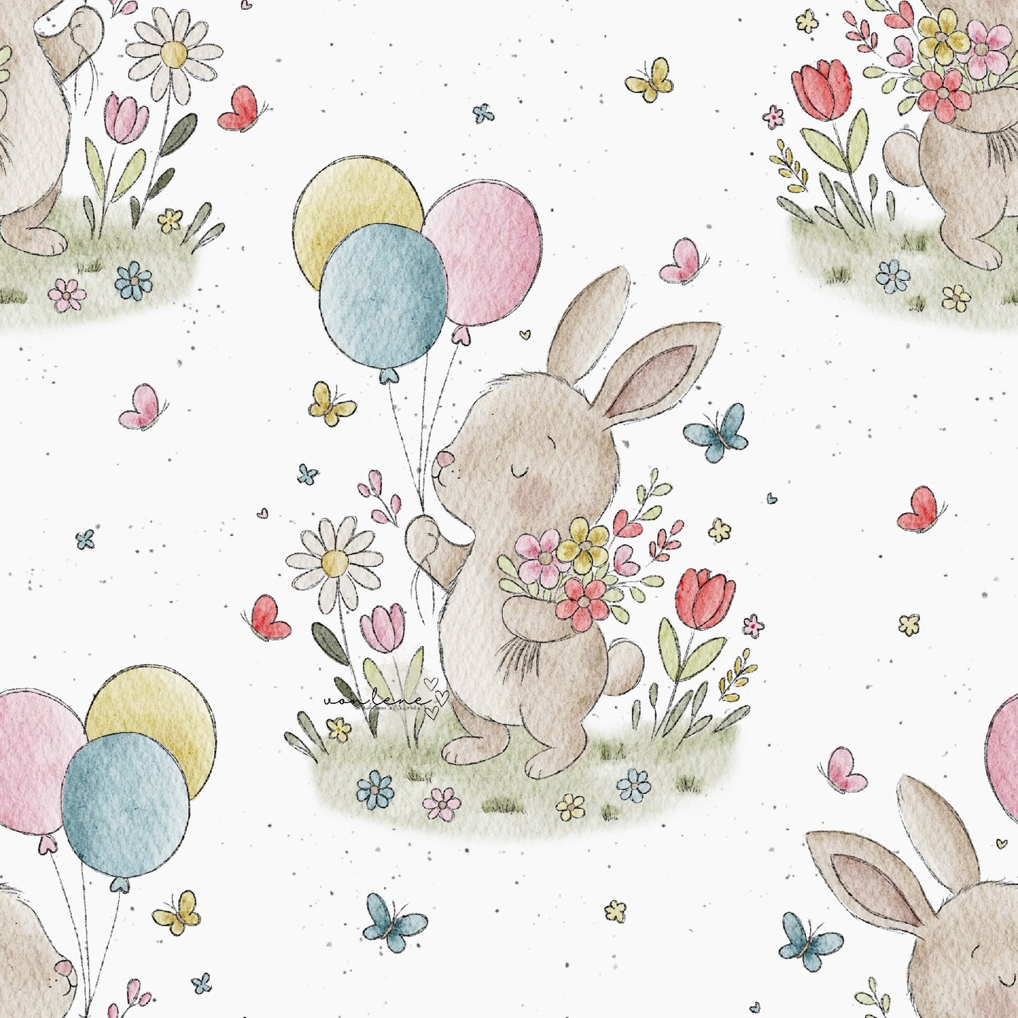 Frühlingshase digitales Design