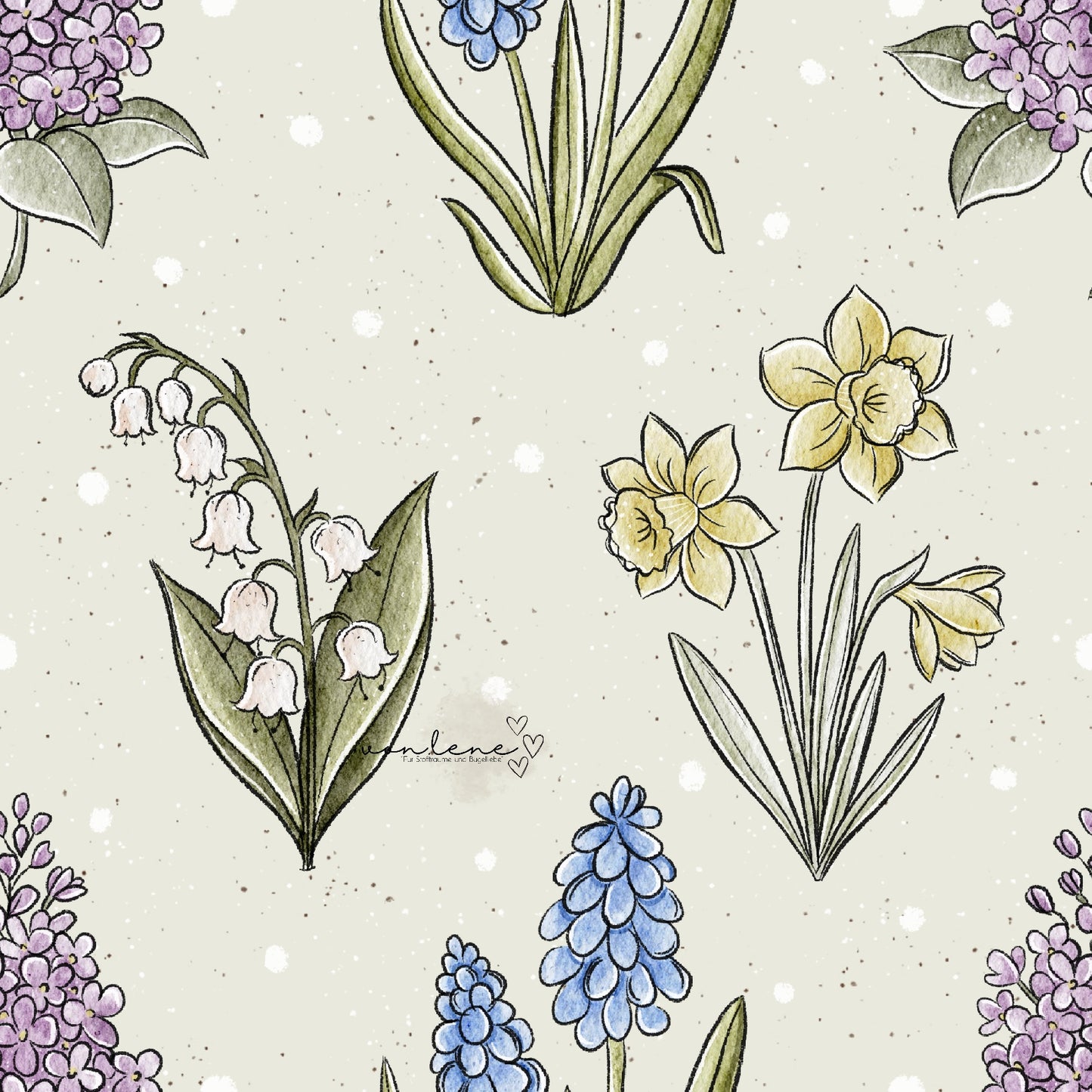 Frühlingsblumen digitales Design