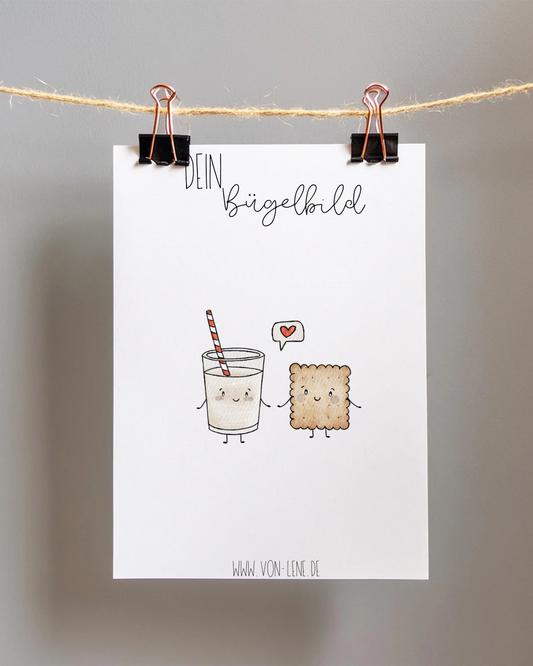 Bügelbild mini Keksfreunde