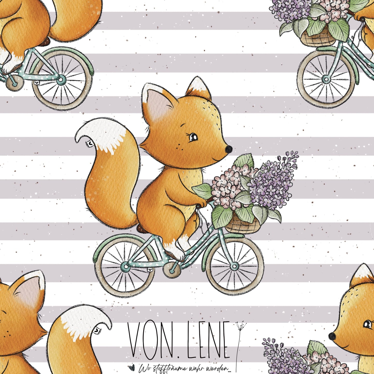 Frühlingsfuchs digitales Design