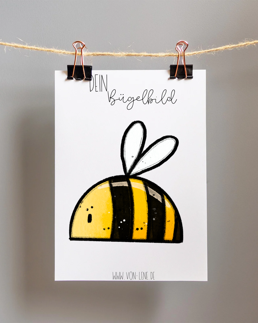 Bügelbild maxi Frühlingsgeflüster Biene