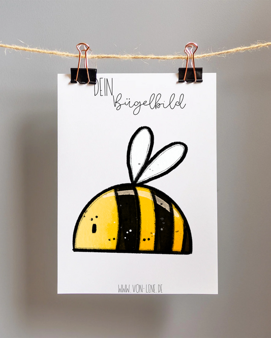 Bügelbild maxi Frühlingsgeflüster Biene