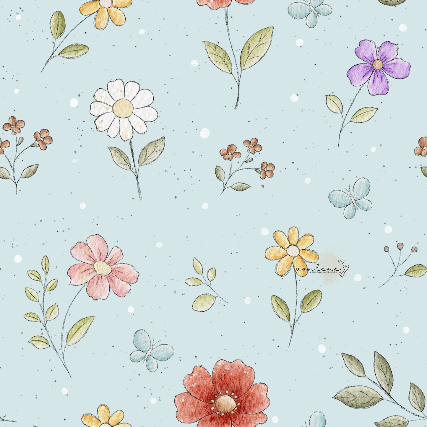 Blumenwiese digitales Design