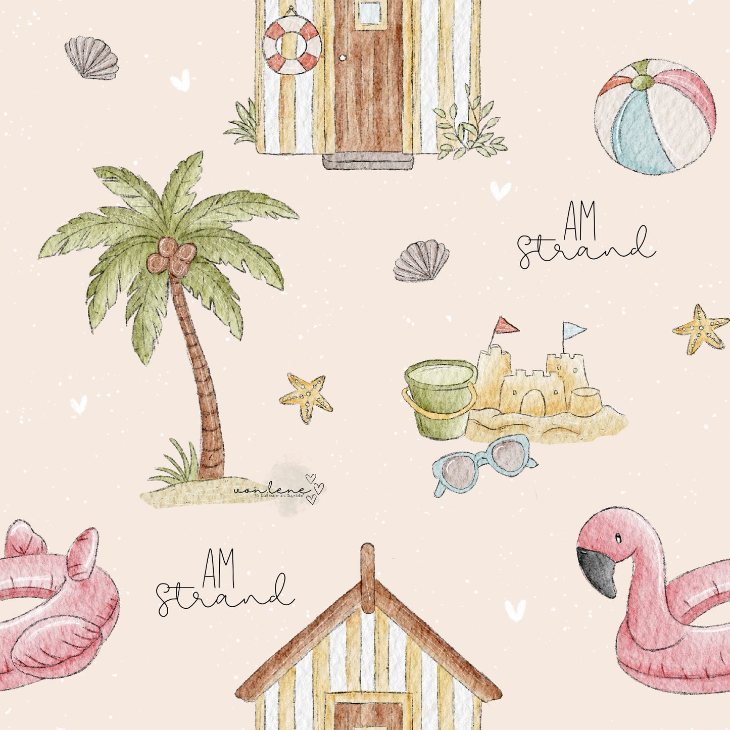 Am Strand digitales Design