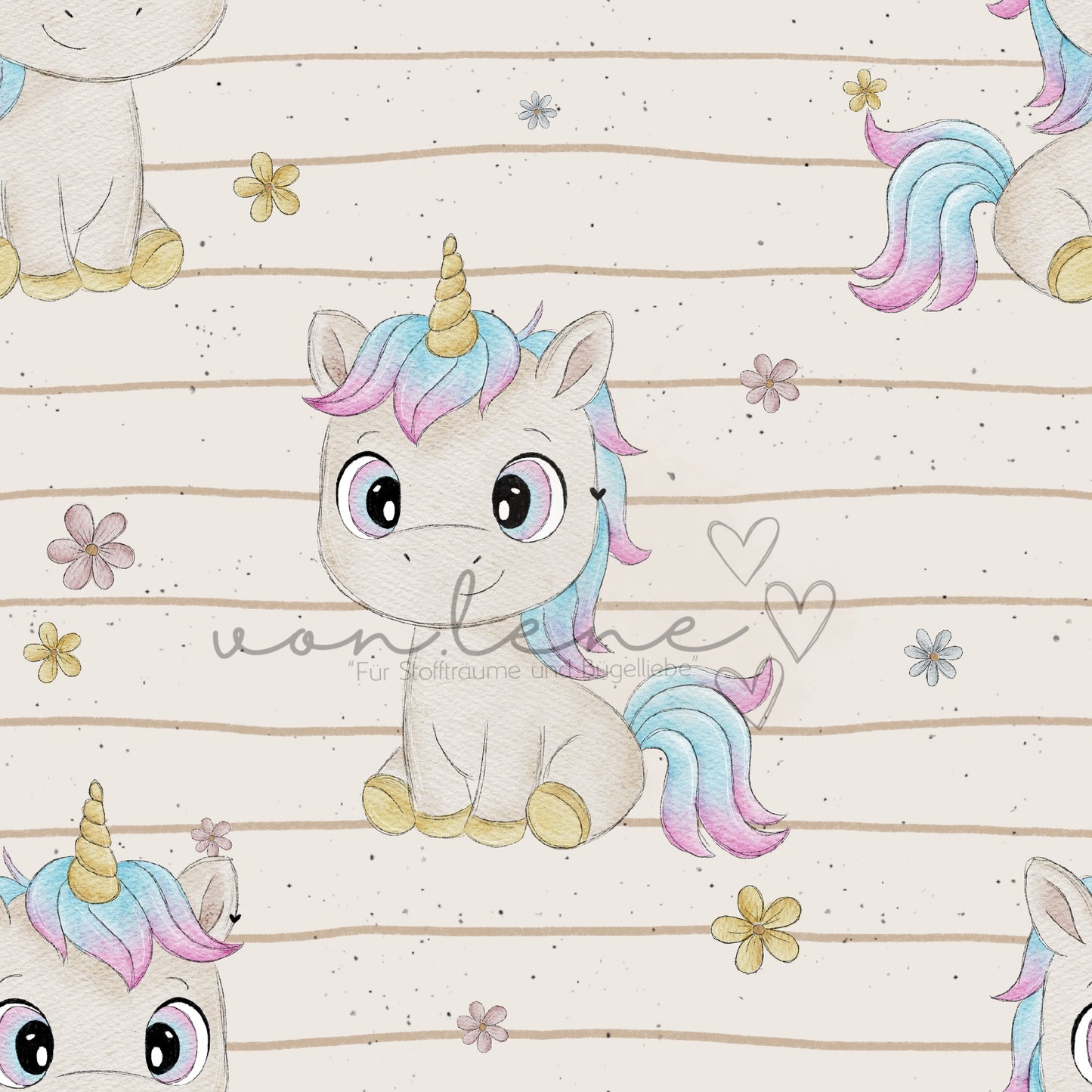 Mina das Einhorn Design Digital inkl. PNG Datei