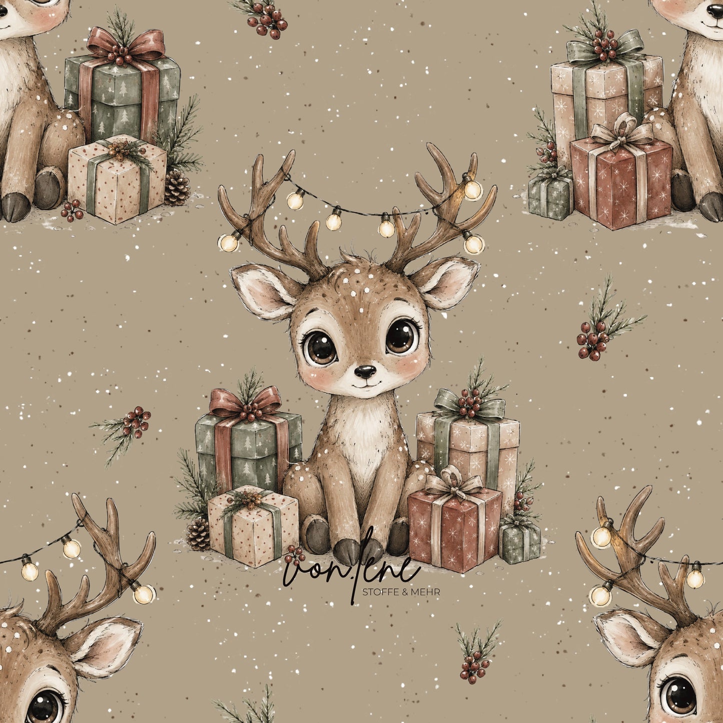 Weihnachtsreh digitales Design