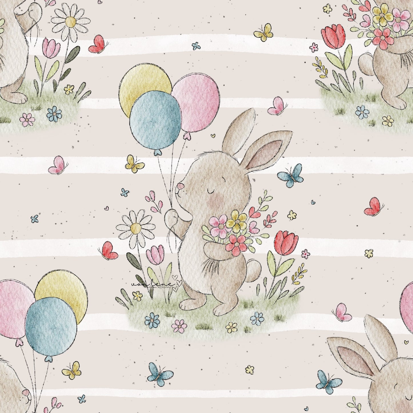 Frühlingshase digitales Design