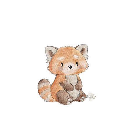 Roter Panda digitales Design