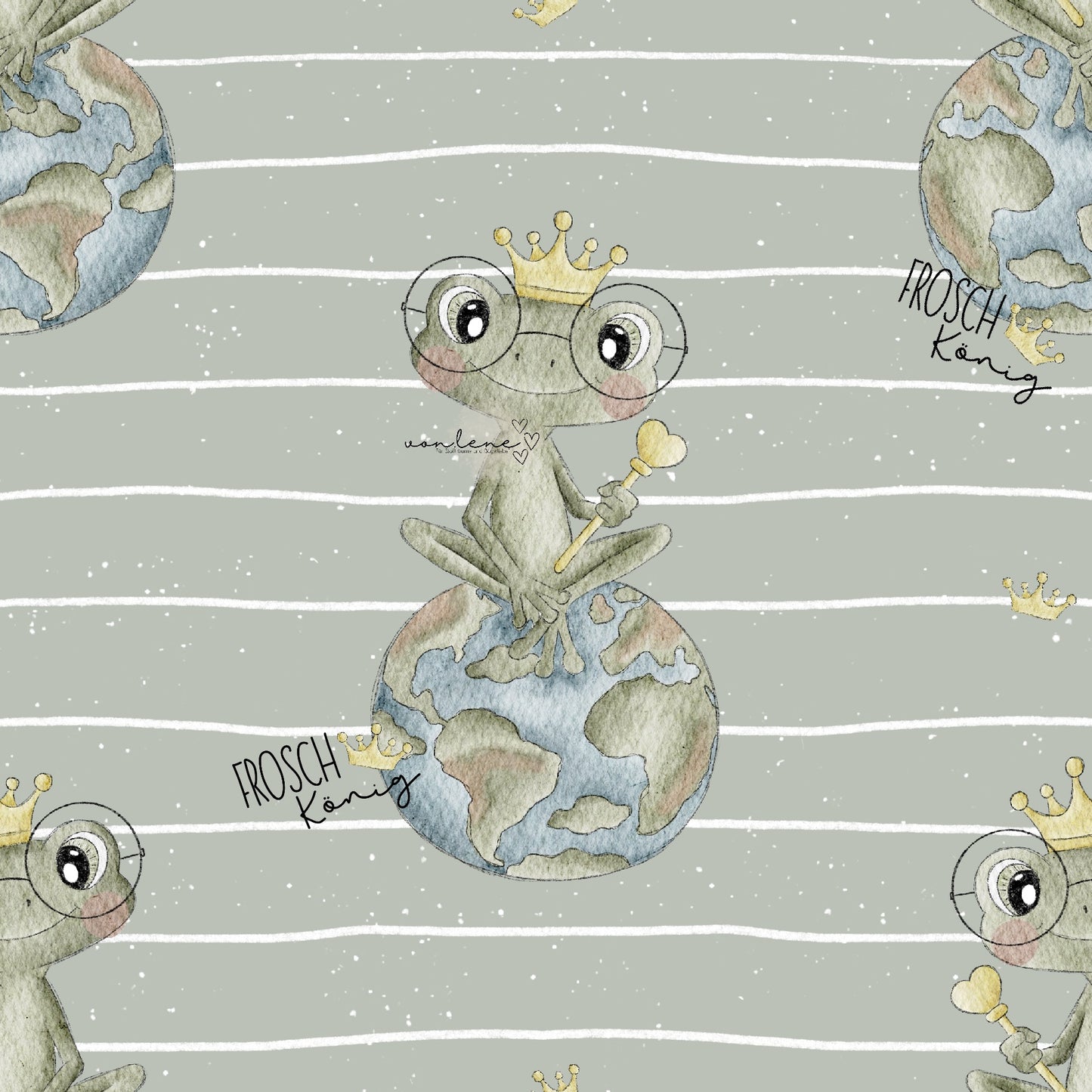 Frosch König digitales Design